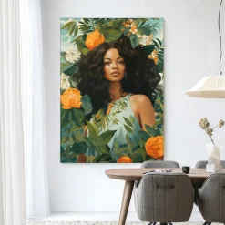 Wandkleed Rosita in maat en frame naar keuze