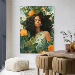 Wandkleed Rosita in maat en frame naar keuze