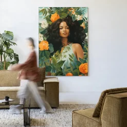 Wandkleed Rosita in maat en frame naar keuze