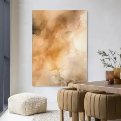 Wandkleed Rusty Clouds in maat en frame naar keuze