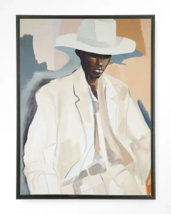 Wandkleed Saloon Sam in maat en frame naar keuze