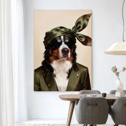 Wandkleed Sam in maat en frame naar keuze