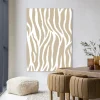 Wandkleed Savanna Beige in maat en frame naar keuze