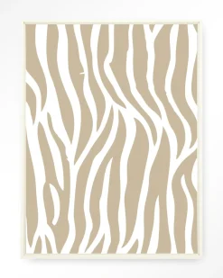 Wandkleed Savanna Beige in maat en frame naar keuze