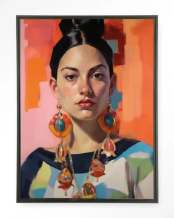 Wandkleed Senorita in maat en frame naar keuze