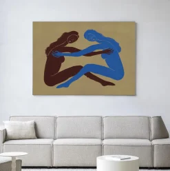 Wandkleed Serene Embrace in maat en frame naar keuze