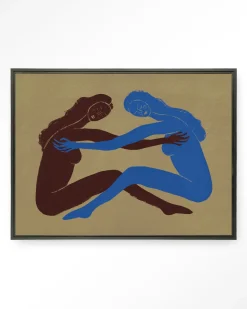 Wandkleed Serene Embrace in maat en frame naar keuze