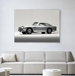 Wandkleed Silver Ride in maat en frame naar keuze