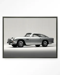 Wandkleed Silver Ride in maat en frame naar keuze