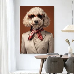 Wandkleed Sjaakie in maat en frame naar keuze