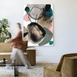 Wandkleed Splash in maat en frame naar keuze