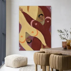 Wandkleed Stargazing in maat en frame naar keuze