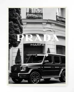 Wandkleed This Way in maat en frame naar keuze