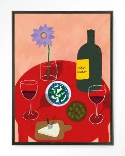 Wandkleed Tinto Evening in maat en frame naar keuze