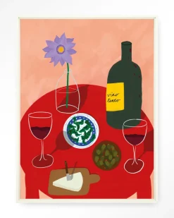 Wandkleed Tinto Evening in maat en frame naar keuze