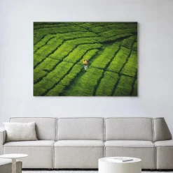 Wandkleed Tote Pengalengan in maat en frame naar keuze