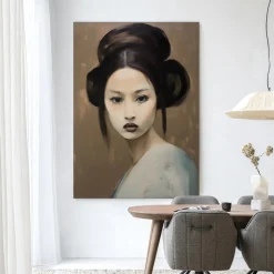 Wandkleed Tsuru in maat en frame naar keuze