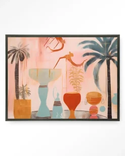 Wandkleed Tunesian Samba in maat en frame naar keuze