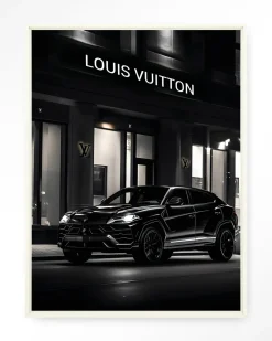 Wandkleed Urus LV in maat en frame naar keuze