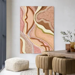 Wandkleed Vague in maat en frame naar keuze