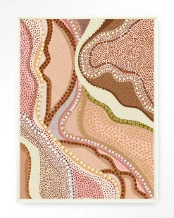 Wandkleed Vague in maat en frame naar keuze