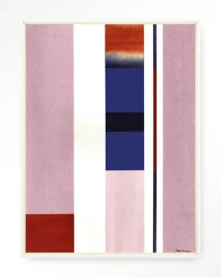 Wandkleed Vertical Lilac in maat en frame naar keuze