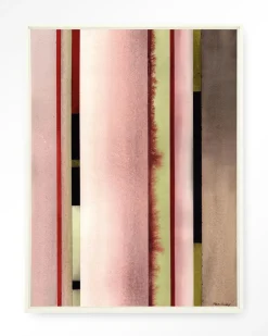 Wandkleed Vertical Rose in maat en frame naar keuze