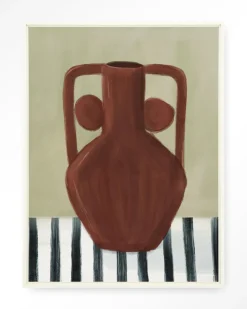 Wandkleed Vivid Vase 10 in maat en frame naar keuze