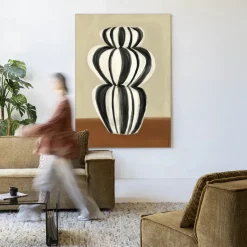 Wandkleed Vivid Vase 03 in maat en frame naar keuze