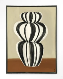 Wandkleed Vivid Vase 03 in maat en frame naar keuze