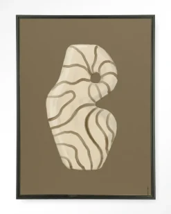 Wandkleed Vivid Vase 09 in maat en frame naar keuze