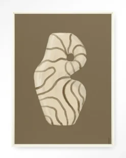 Wandkleed Vivid Vase 09 in maat en frame naar keuze