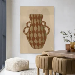 Wandkleed Vivid Vase 08 in maat en frame naar keuze