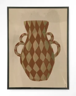 Wandkleed Vivid Vase 08 in maat en frame naar keuze