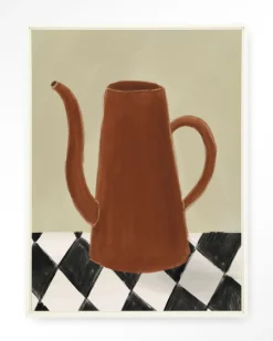 Wandkleed Vivid Vase 02 in maat en frame naar keuze