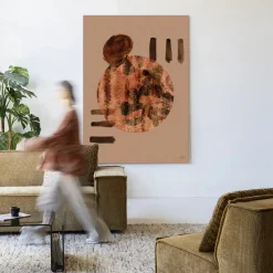 Wandkleed Wabi-Sabi Lifelines in maat en frame naar keuze