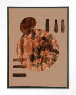 Wandkleed Wabi-Sabi Lifelines in maat en frame naar keuze