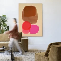 Wandkleed Warm Haze in maat en frame naar keuze