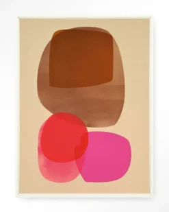 Wandkleed Warm Haze in maat en frame naar keuze