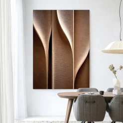 Wandkleed Whispering Curves in maat en frame naar keuze