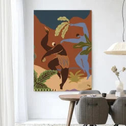 Wandkleed Wild Rhythm in maat en frame naar keuze