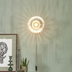 Wandlamp Brussels Glas, 28cm