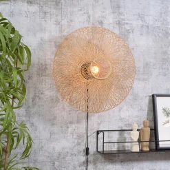 Wandlamp Cango 60cm, Bamboe