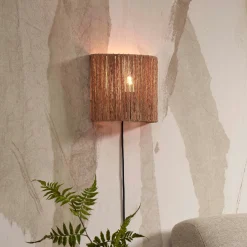 Wandlamp Iguazu Jute, kleur Naturel