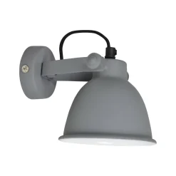 Wandlamp Industrial, kleur grijs