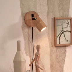 Wandlamp Java Spot, Bamboe