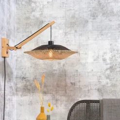 Wandlamp Kalimantan Small, Bamboe