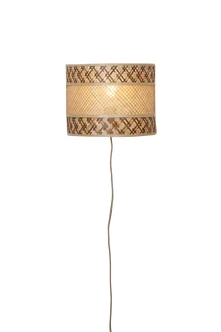 Wandlamp Langkawi Bamboe, 32cm