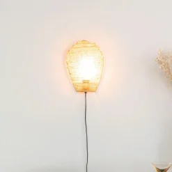 Wandlamp Linse, kleur Goud