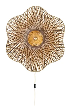 Wandlamp Madura Bamboe, kleur Naturel/Bruin